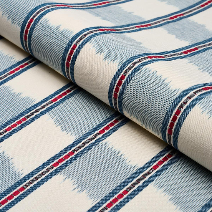 Faye Ikat Chambray 84712 by Schumacher Fabric Ashbury 5.88" - Fabric Carolina -