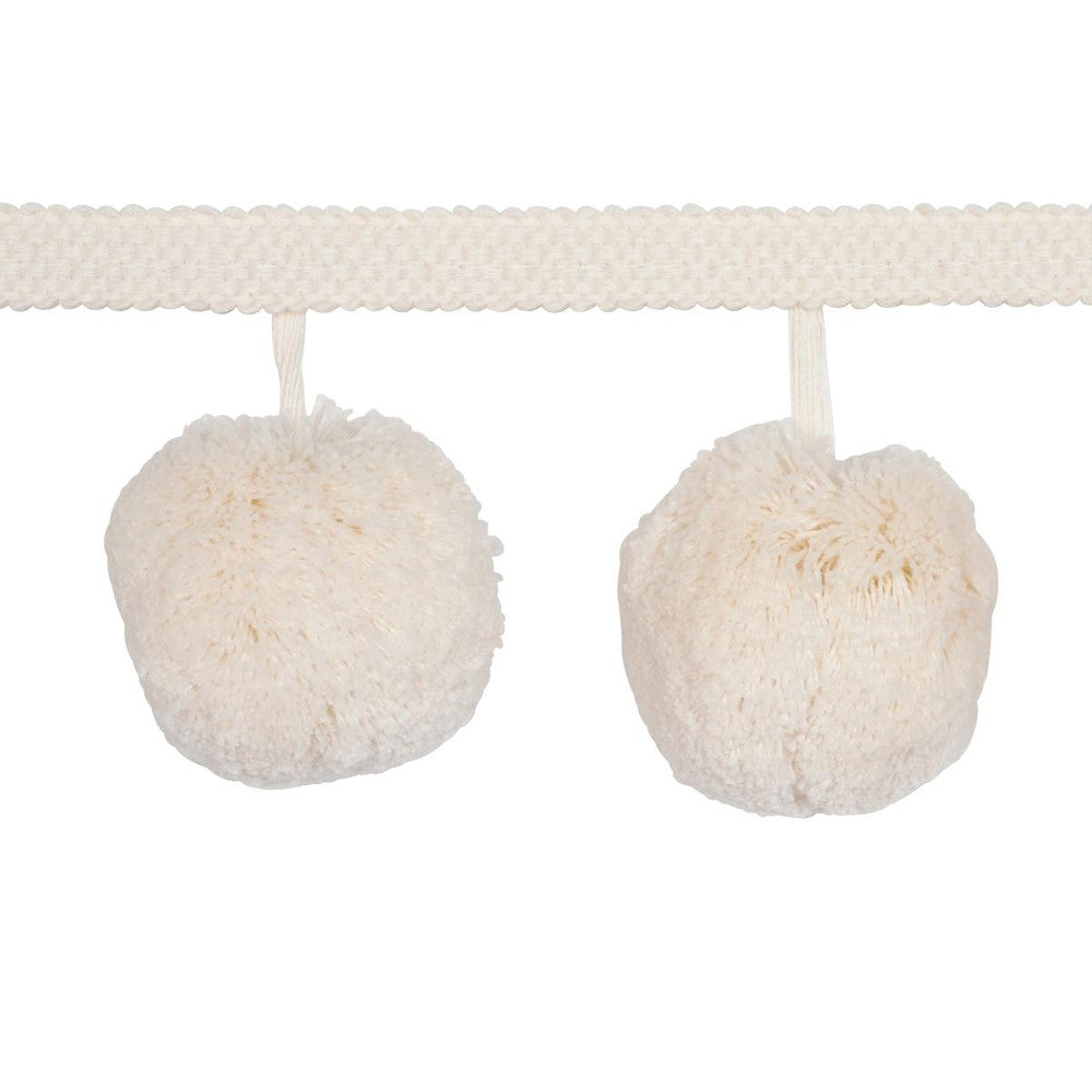 Pom Pom Ivory 84770 by Schumacher Trim Ashbury - Fabric Carolina -