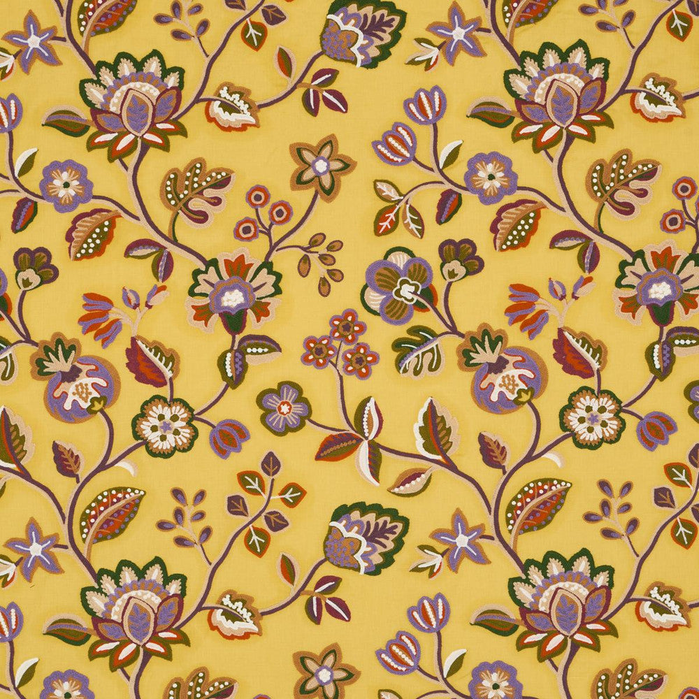 Loulou Embroidery Jewel 84750 by Schumacher Fabric Ashbury 25.5" - Fabric Carolina -
