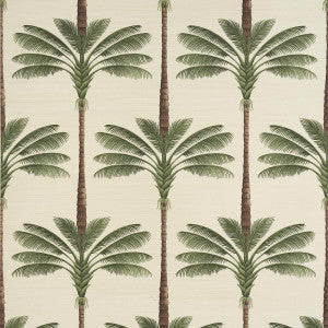 A Palm Is A Palm Sisal Daylight Evergreen 5016961 by Schumacher Wallpaper