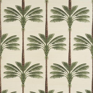 A Palm Is A Palm Sisal Daylight Evergreen 5016961 by Schumacher Wallpaper