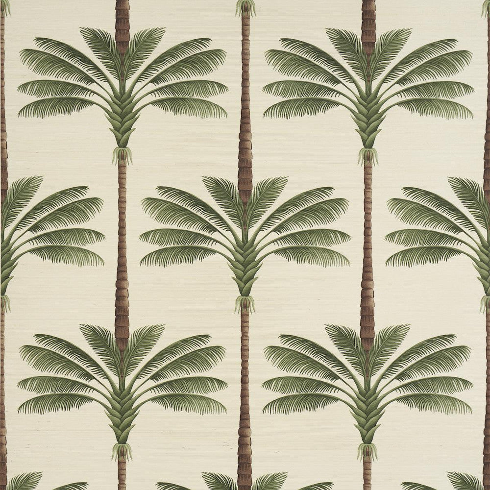 Amazonas Mystique Tropical Shades Of Blue 5016941 by Schumacher Designer Wallpaper Johanna Ortiz 13.5" - Swanky Fabrics -