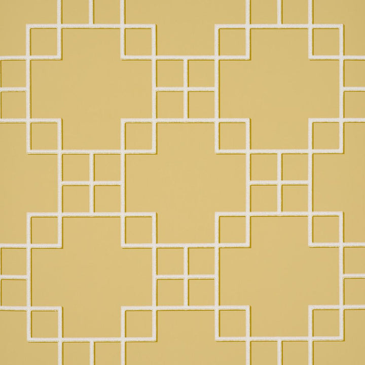 Georgette Trellis Buttercup 5016500 by Schumacher Wallpaper A Love Affair 20.5" - Fabric Carolina -