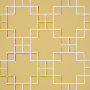 Georgette Trellis Buttercup 5016500 by Schumacher Wallpaper