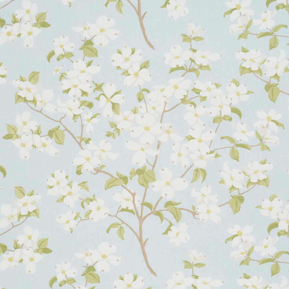 Blooming Branch Sky 177413 by Schumacher Fabric A Love Affair 54.0" - Fabric Carolina -