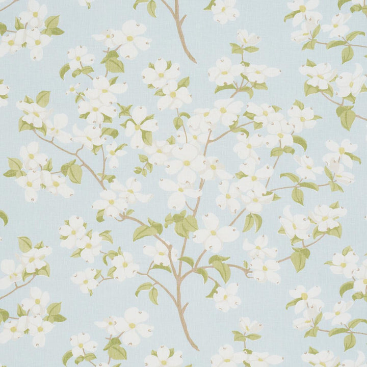 Blooming Branch Sky 177413 by Schumacher Fabric A Love Affair 54.0" - Fabric Carolina -