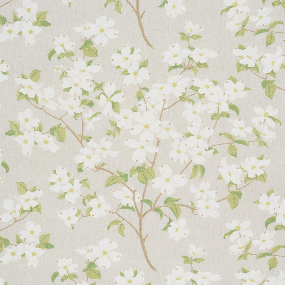 Blooming Branch Dove 177414 by Schumacher Fabric A Love Affair 54.0" - Fabric Carolina -