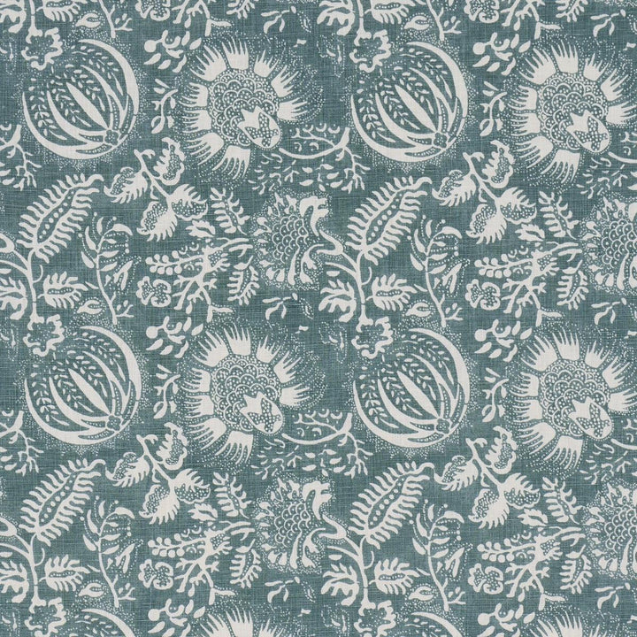 Pomegranate Print Peacock 177696 by Schumacher Fabric A Love Affair 11.0" - Fabric Carolina -