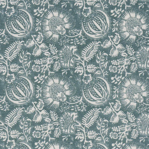 Pomegranate Print Peacock 177696 by Schumacher Fabric