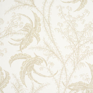 Ocean Toile Sand 5008722 by Schumacher Wallpaper
