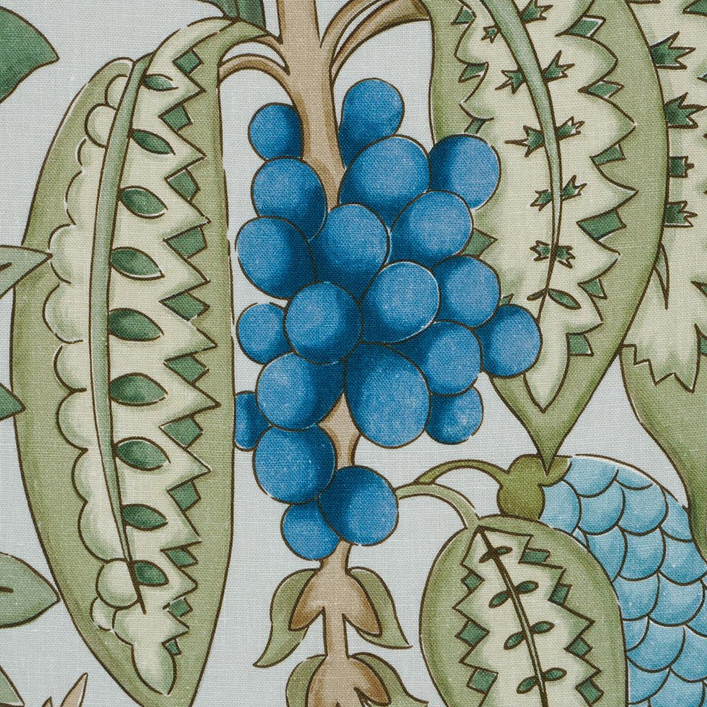 Fruits De Saison Kiwi 182481 by Schumacher Fabric Timothy Corrigan 17.0" - Fabric Carolina -