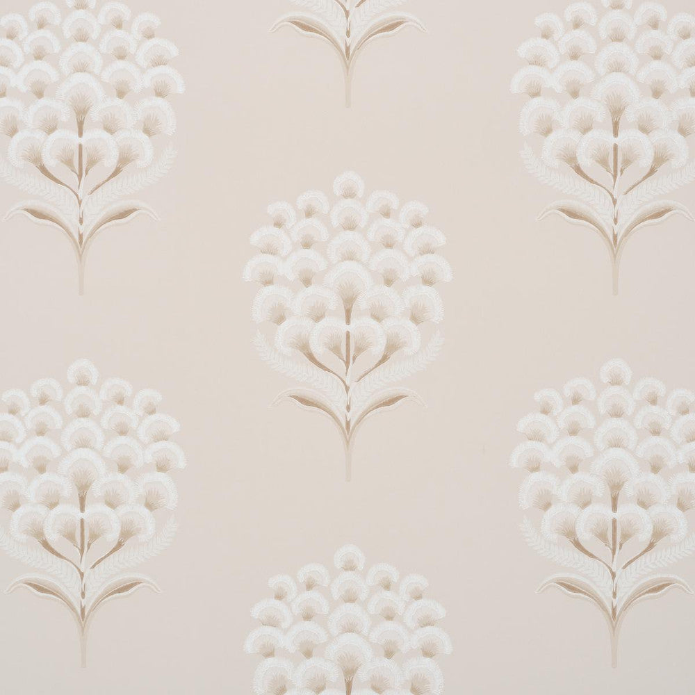 Aurelia Limestone 5016340 by Schumacher Designer Wallpaper A Love Affair 13.5" - Swanky Fabrics -