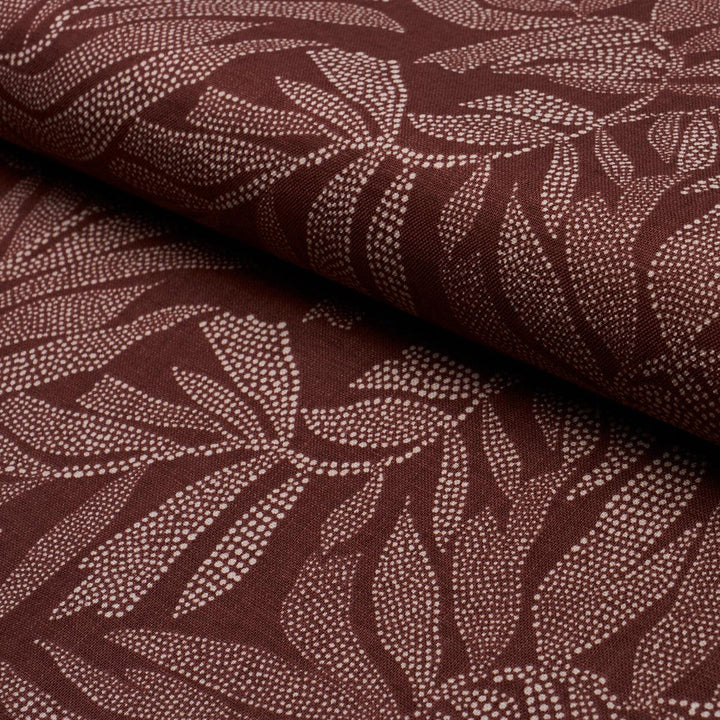 Tayrona Palm Mosaic Cayenne Latte 182590 by Schumacher Designer Fabric Johanna Ortiz 27.0" - Swanky Fabrics -