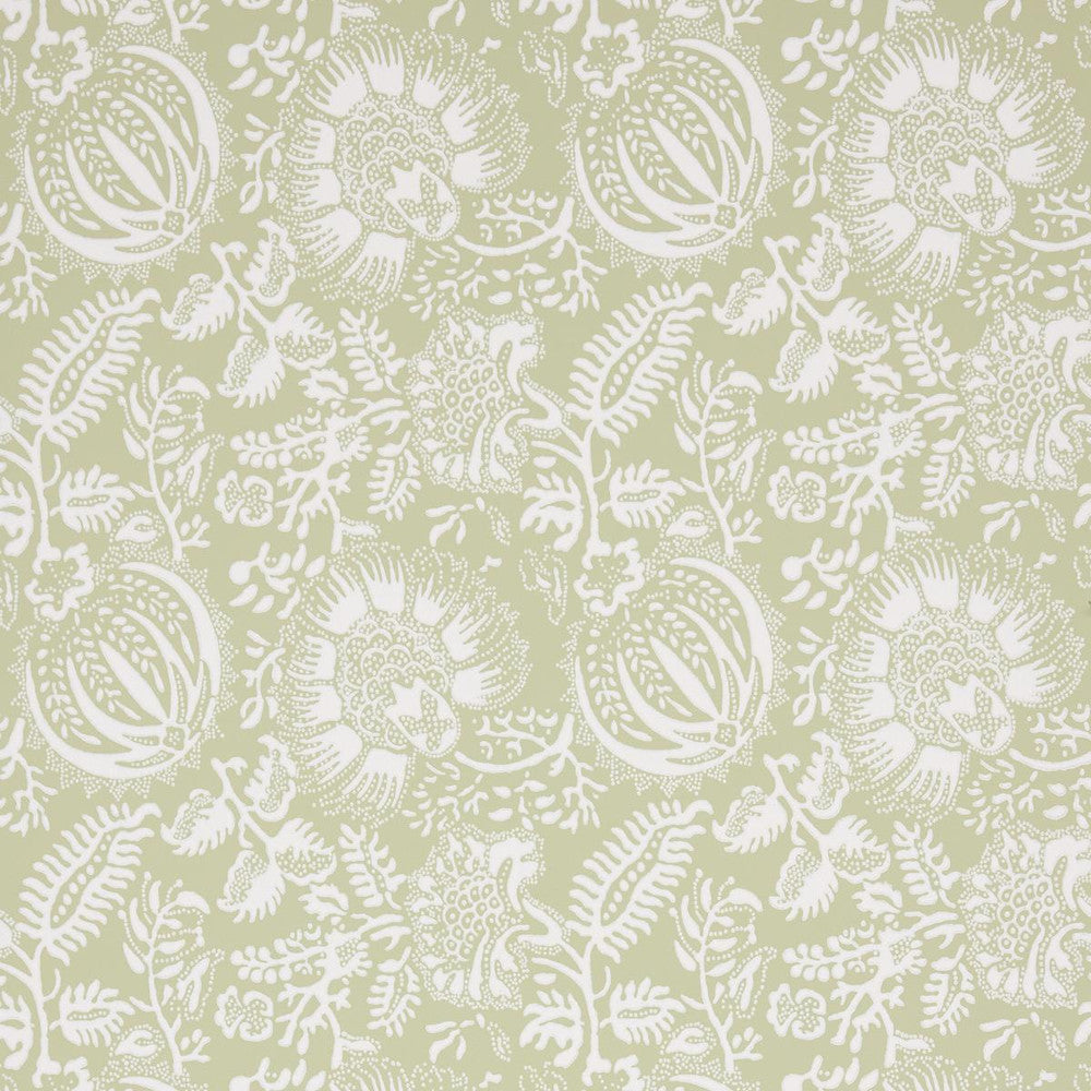 Pomegranate Print Moss 5016371 by Schumacher Wallpaper A Love Affair 13.5" - Fabric Carolina -