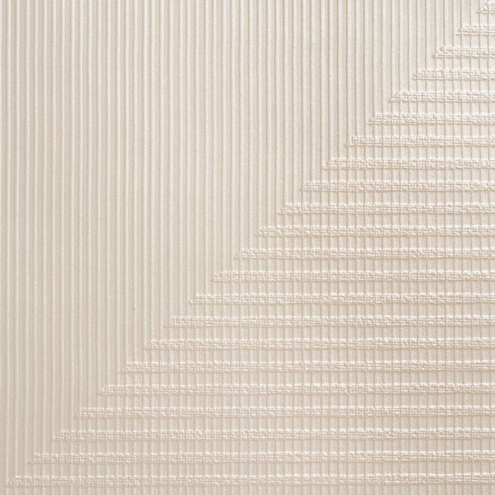 Hand Combed Triangles Pearlescent 5016520 by Schumacher Designer Wallpaper Textured & Woven Wallcoverings 27.0" - Swanky Fabrics -