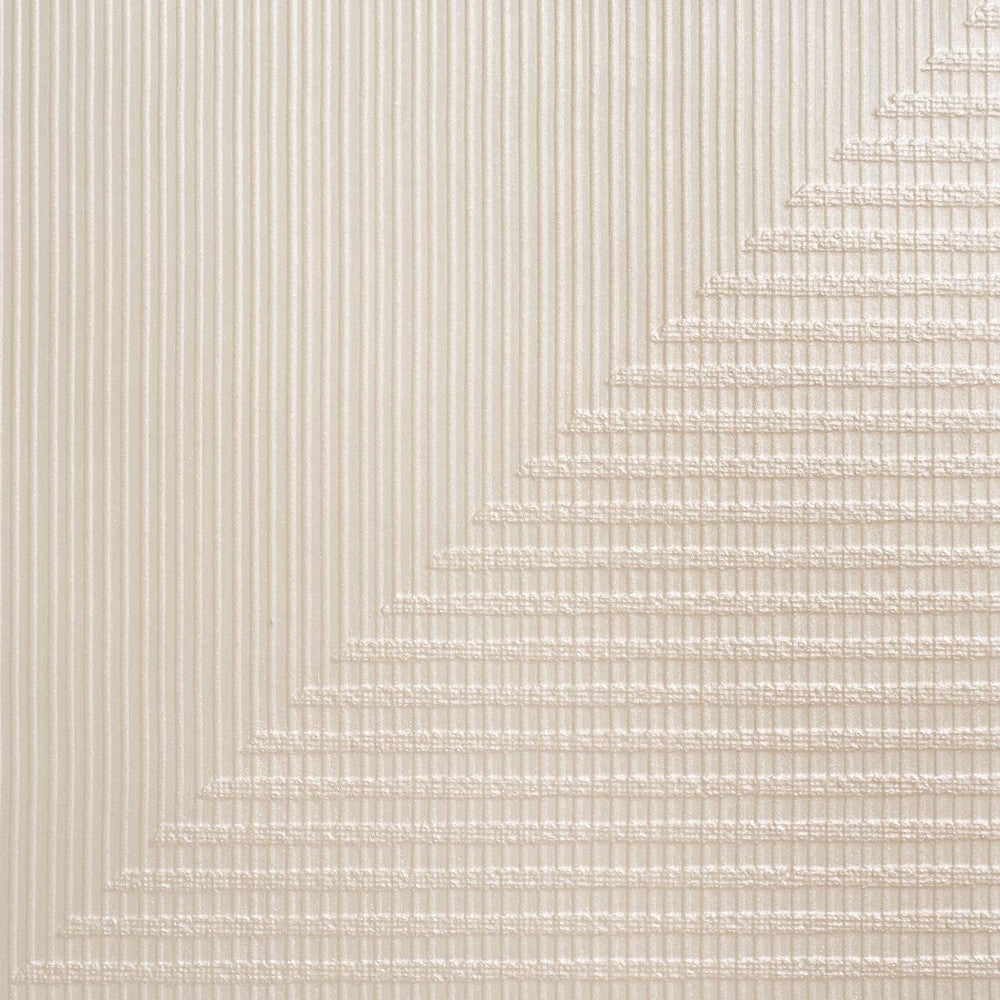 Hand Combed Triangles Pearlescent 5016520 by Schumacher Wallpaper Textured & Woven Wallcoverings 27.0" - Fabric Carolina -