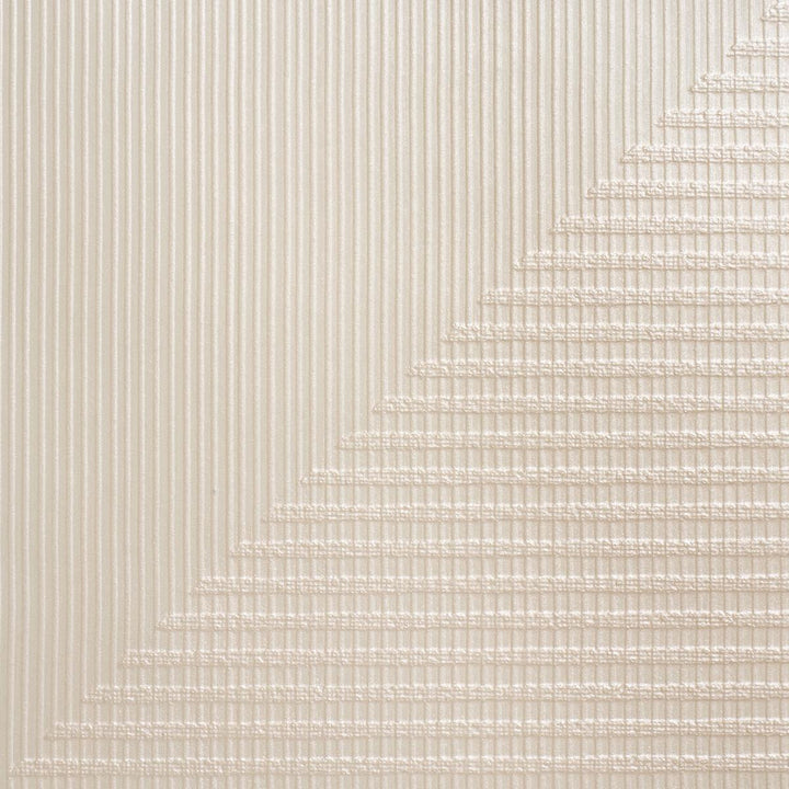Hand Combed Triangles Pearlescent 5016520 by Schumacher Wallpaper Textured & Woven Wallcoverings 27.0" - Fabric Carolina -