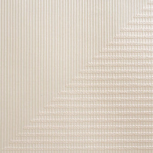 Hand Combed Triangles Pearlescent 5016520 by Schumacher Wallpaper