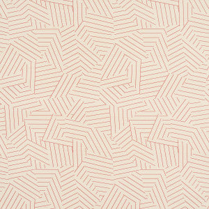 Deconstructed Stripe Sisal Red 5016582 by Schumacher Wallpaper