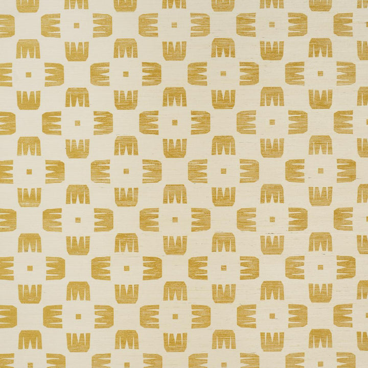 Raze Sisal Maize 5016630 by Schumacher Wallpaper Hadiya Williams 12.62" - Fabric Carolina -