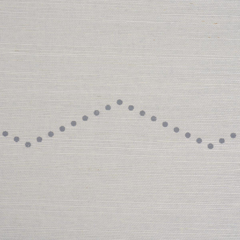 Rivet Stripe Sisal Dove 5016711 by Schumacher Wallpaper Textured & Woven Wallcoverings 6.75" - Fabric Carolina -