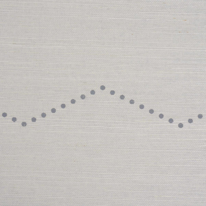 Rivet Stripe Sisal Dove 5016711 by Schumacher Wallpaper Textured & Woven Wallcoverings 6.75" - Fabric Carolina -