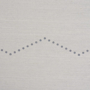 Rivet Stripe Sisal Dove 5016711 by Schumacher Wallpaper