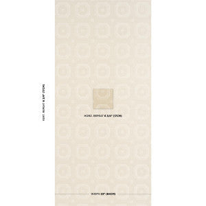 Beveled Frame Sisal Oyster 5016731 by Schumacher Wallpaper