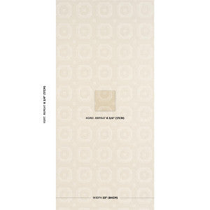 Beveled Frame Sisal Oyster 5016731 by Schumacher Wallpaper