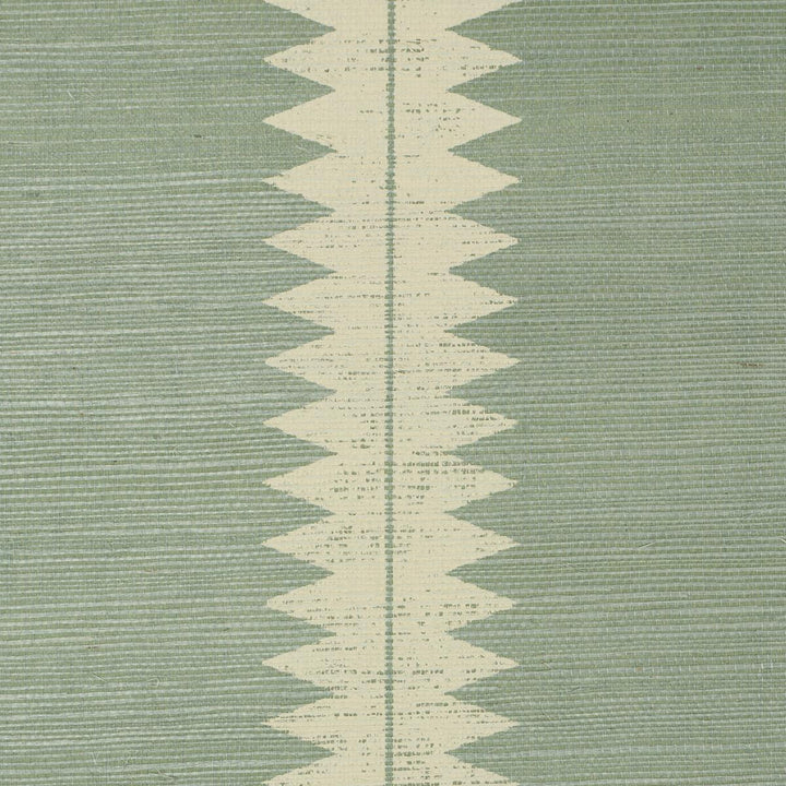 Bristle Stripe Sisal Seaglass 5016742 by Schumacher Wallpaper Textured & Woven Wallcoverings 17.0" - Fabric Carolina -