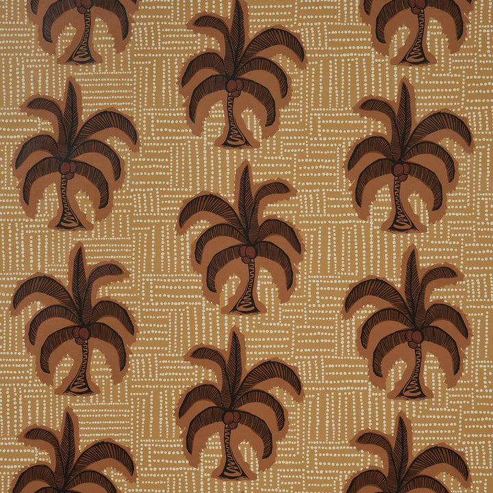Agua De Coco Sunbleached Ochre 5017241 by Schumacher Designer Wallpaper Johanna Ortiz 27.0" - Swanky Fabrics -