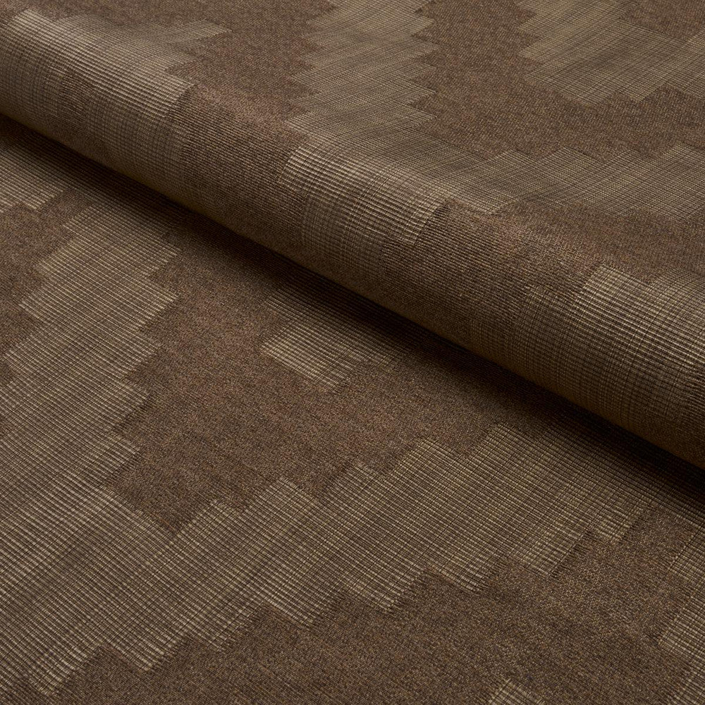 Verne Chestnut 76534 by Schumacher Designer Fabric Orpheum 13.75" - Swanky Fabrics -