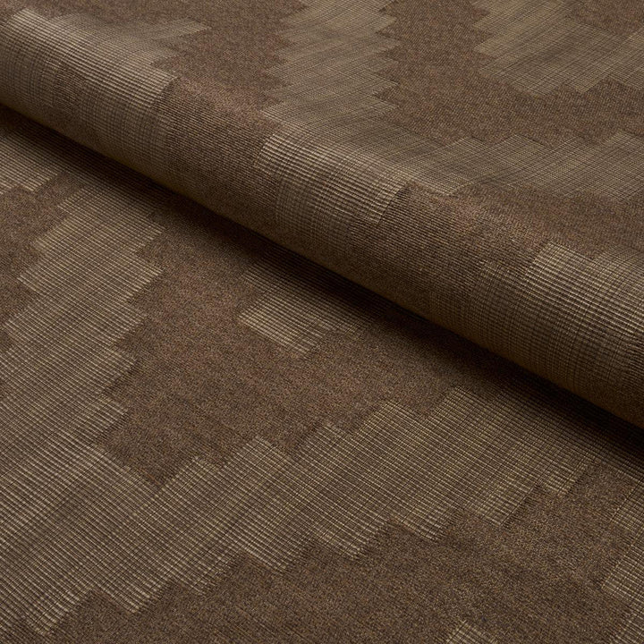 Verne Chestnut 76534 by Schumacher Designer Fabric Orpheum 13.75" - Swanky Fabrics -