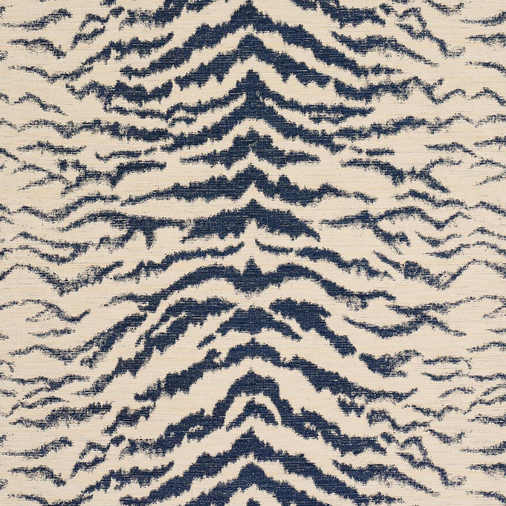 Shivalik Hills Tiger Indigo 84651 by Schumacher Fabric Orpheum 27.0" - Fabric Carolina -