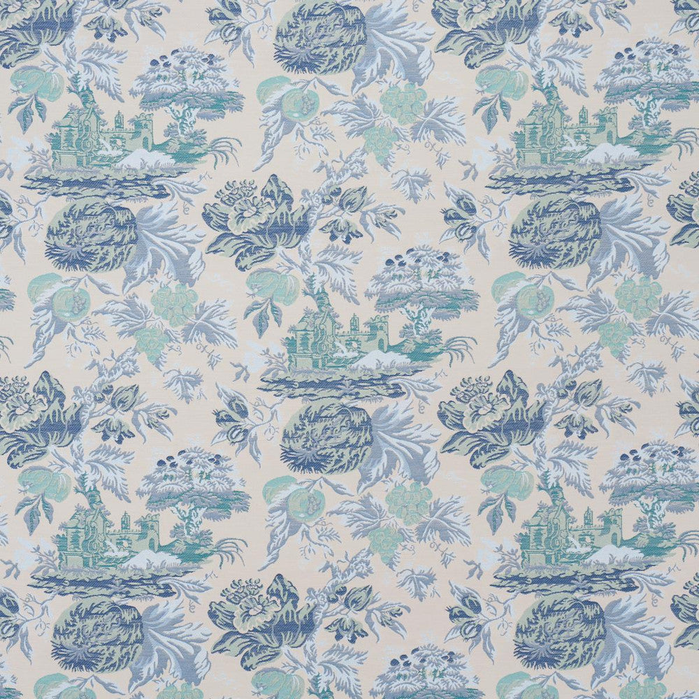 Jardin De Louis Delft 84880 by Schumacher Fabric Timothy Corrigan 18.38" - Fabric Carolina -