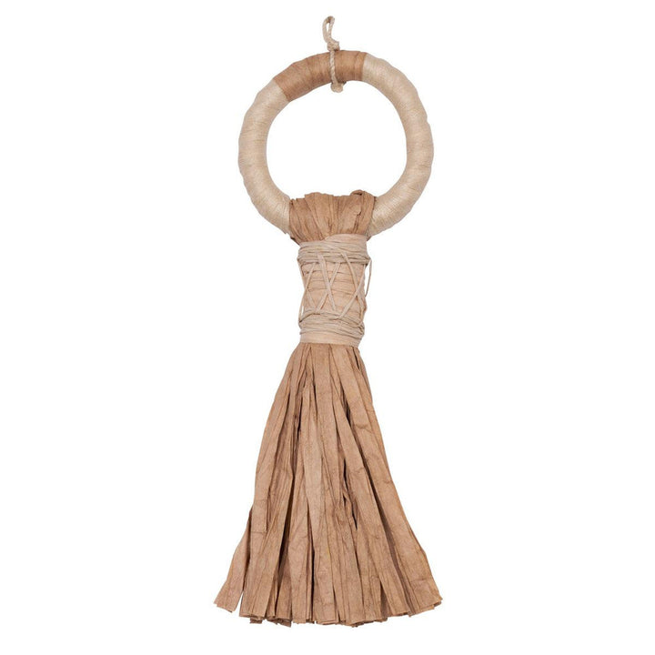 Broom Tassel Playa Dorada Sand 85393 by Schumacher Designer Trim Johanna Ortiz - Swanky Fabrics -