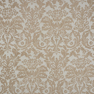 Ansley Damask Stone 71110 by Schumacher Fabric