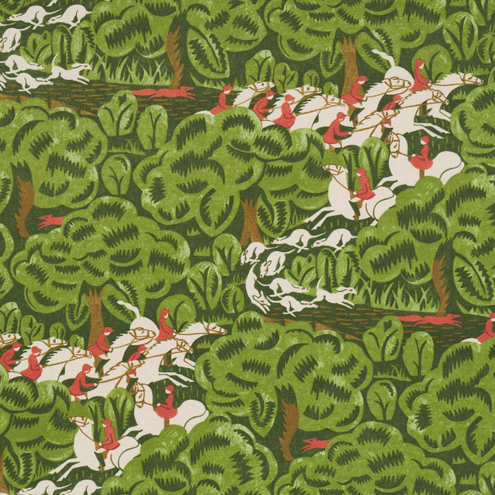 Margaret Schloeman'S Fox Chase Forest 182340 by Schumacher Designer Fabric The New Yorker 13.5" - Swanky Fabrics -
