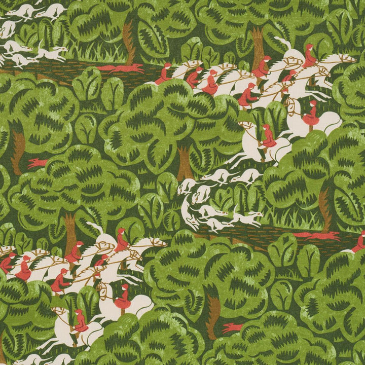 Margaret Schloeman'S Fox Chase Forest 182340 by Schumacher Fabric The New Yorker 13.5" - Fabric Carolina -