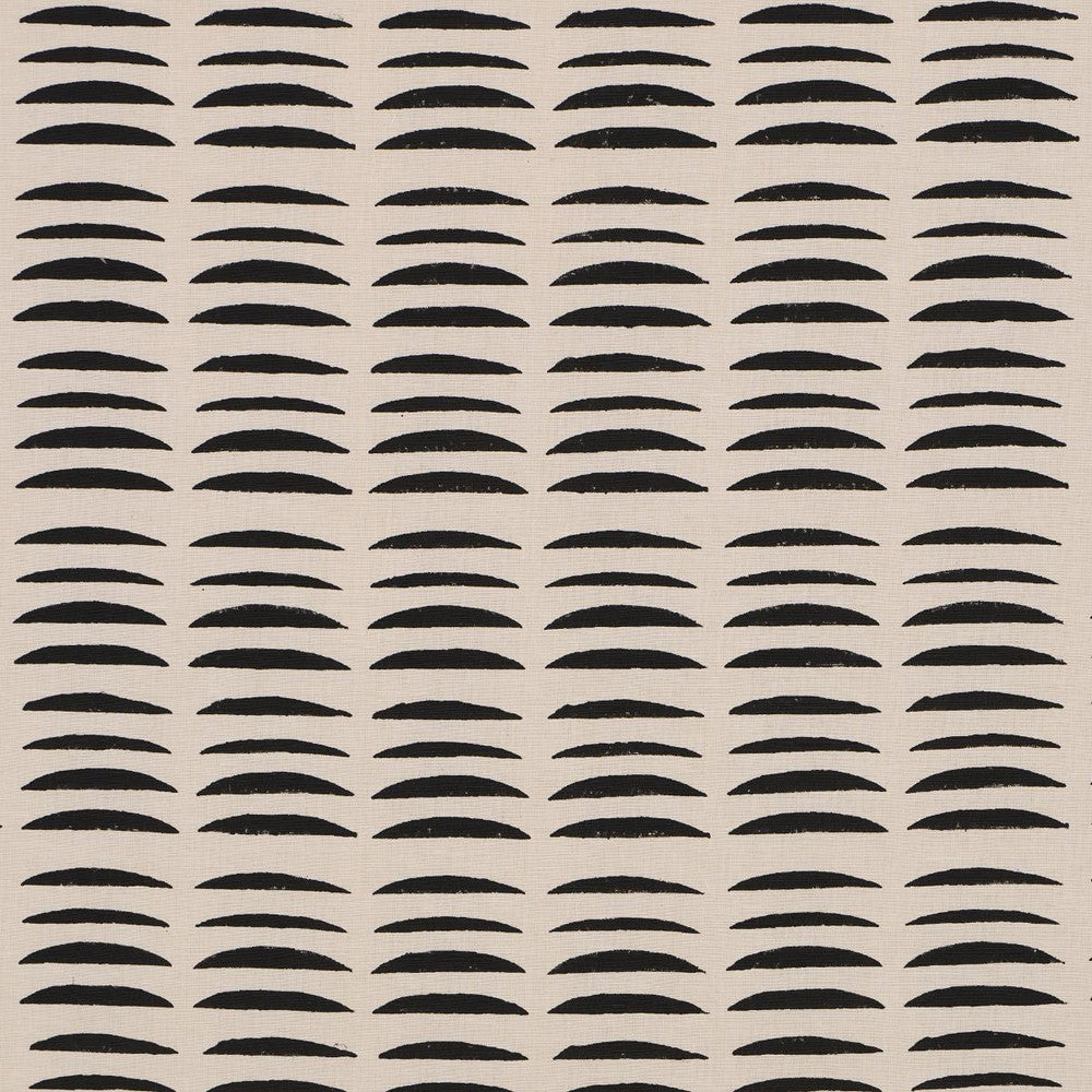 Parable Hand Block Charcoal 182471 by Schumacher Fabric Hadiya Williams 3.38" - Fabric Carolina -