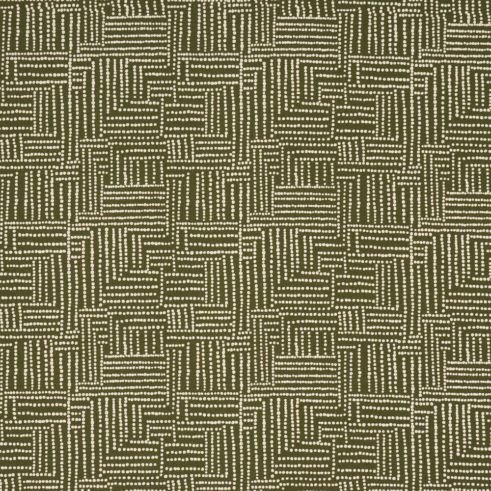 Coco Hand Screen Print Palm Tree Green 182580 by Schumacher Fabric Johanna Ortiz 18.0" - Fabric Carolina -