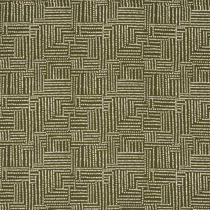 Coco Hand Screen Print Palm Tree Green 182580 by Schumacher Fabric Johanna Ortiz 18.0" - Fabric Carolina -