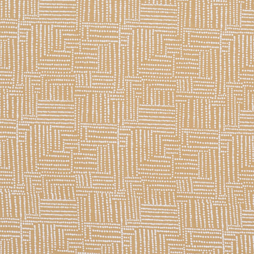 Coco Hand Screen Print Sunbleached Ochre 182581 by Schumacher Fabric Johanna Ortiz 18.0" - Fabric Carolina -