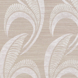 Banana Leaf Sisal Silver 5016551 by Schumacher Wallpaper