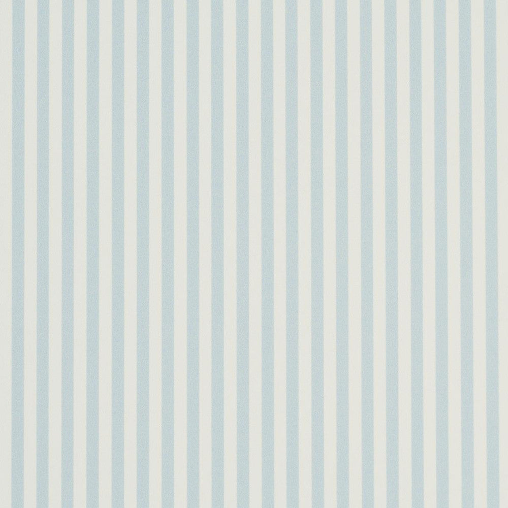 Emma Stripe Narrow Sky 5017190 by Schumacher Wallpaper Perennial Favorites - Fabric Carolina -