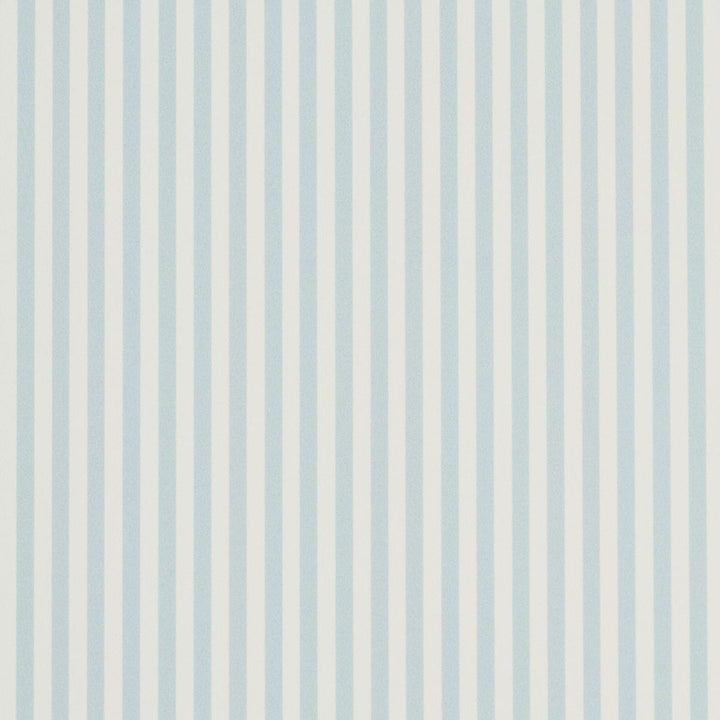 Emma Stripe Narrow Sky 5017190 by Schumacher Wallpaper Perennial Favorites - Fabric Carolina -