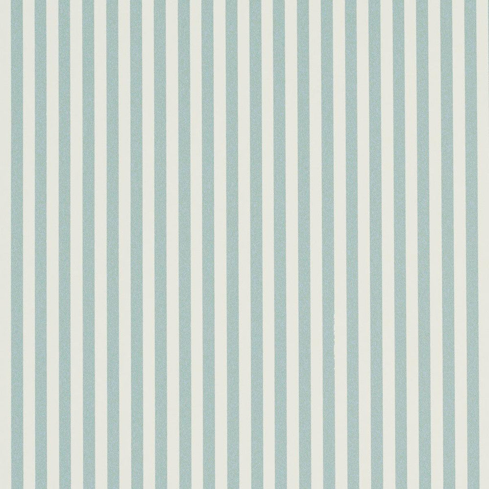 Emma Stripe Narrow Aqua 5017194 by Schumacher Wallpaper Perennial Favorites - Fabric Carolina -