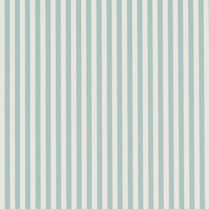 Emma Stripe Narrow Aqua 5017194 by Schumacher Wallpaper Perennial Favorites - Fabric Carolina -