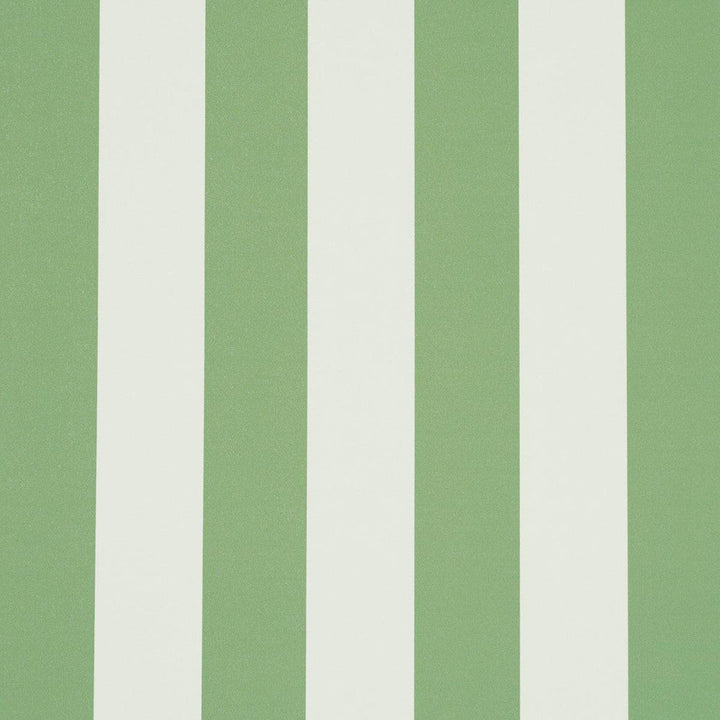 Emma Stripe Apple Green 5017216 by Schumacher Designer Wallpaper Perennial Favorites 2.5" - Swanky Fabrics -