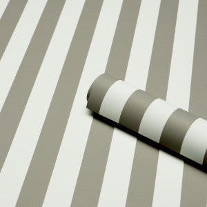 Emma Stripe Gray 5017224 by Schumacher Wallpaper